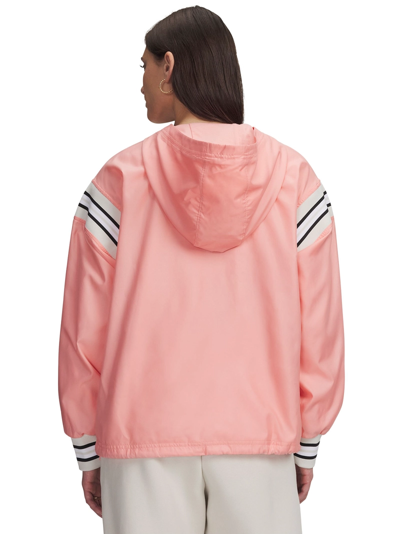 POLERON MUJER ICON WOVEN HERITAGE ¼ ZIP ROSADO UNDER ARMOUR - 2