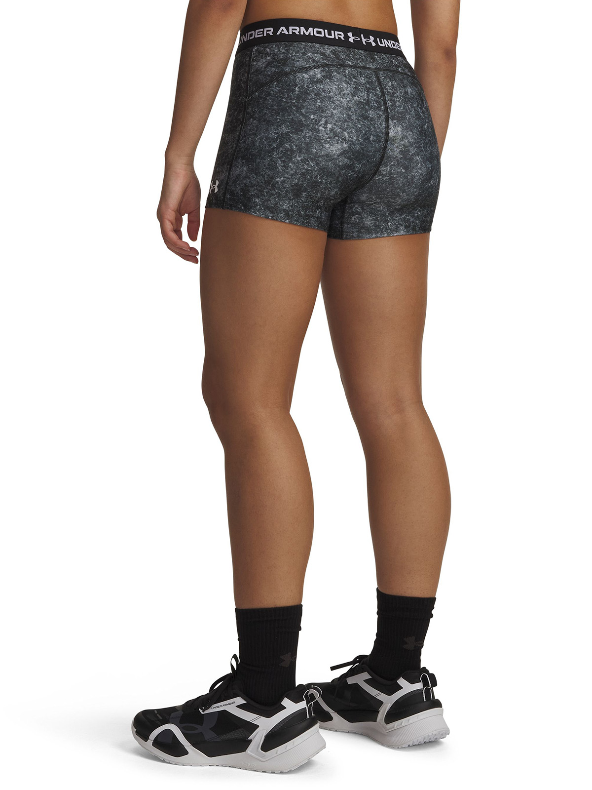 CALZA MUJER HEATGEAR PRINTY NEGRO UNDER ARMOUR - 2