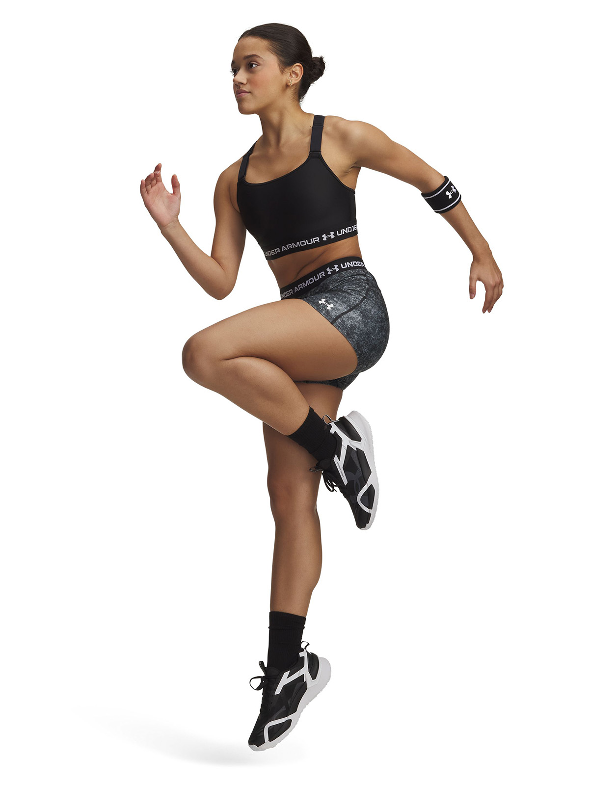 CALZA MUJER HEATGEAR PRINTY NEGRO UNDER ARMOUR - 4