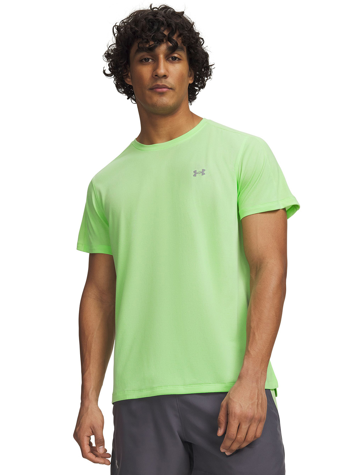 UNDER ARMOUR POLERA M/C HOMBRE VELOCITI REFLECTANTE SS POLERA VERDE UNDER ARMOUR