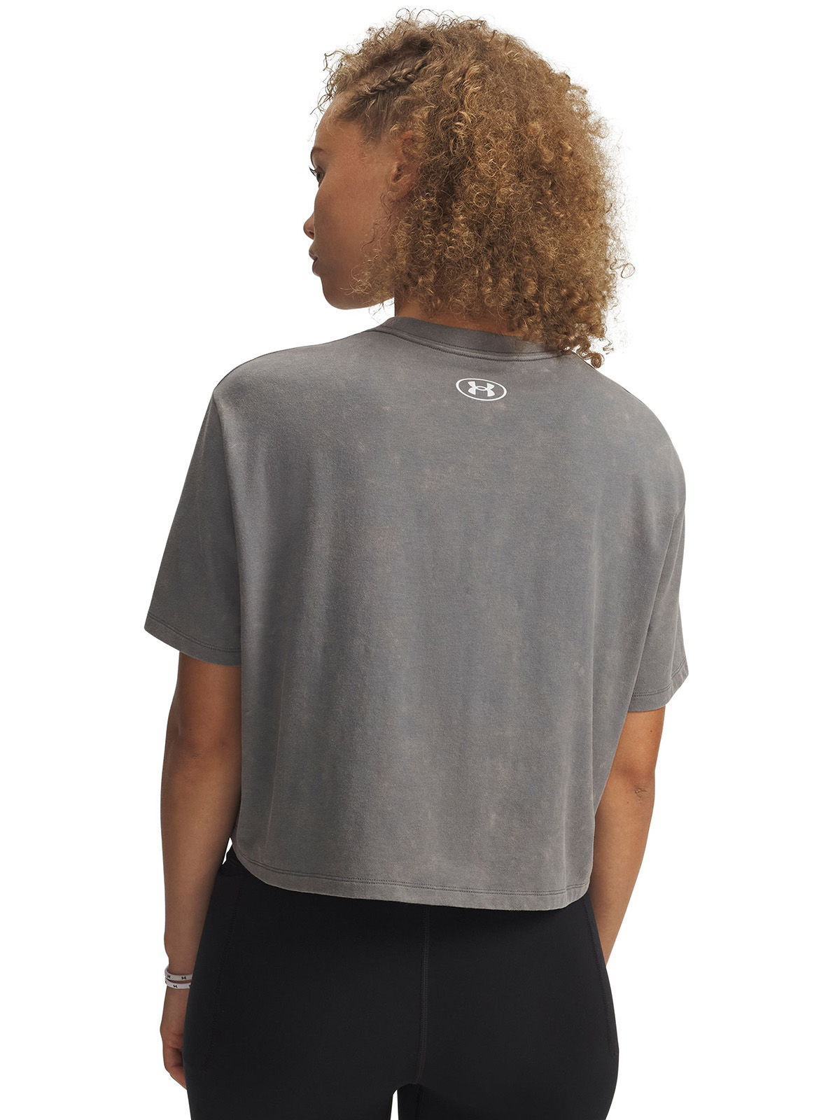 POLERA M/C MUJER RIVAL BOXY WASH VERDE UNDER ARMOUR - 2