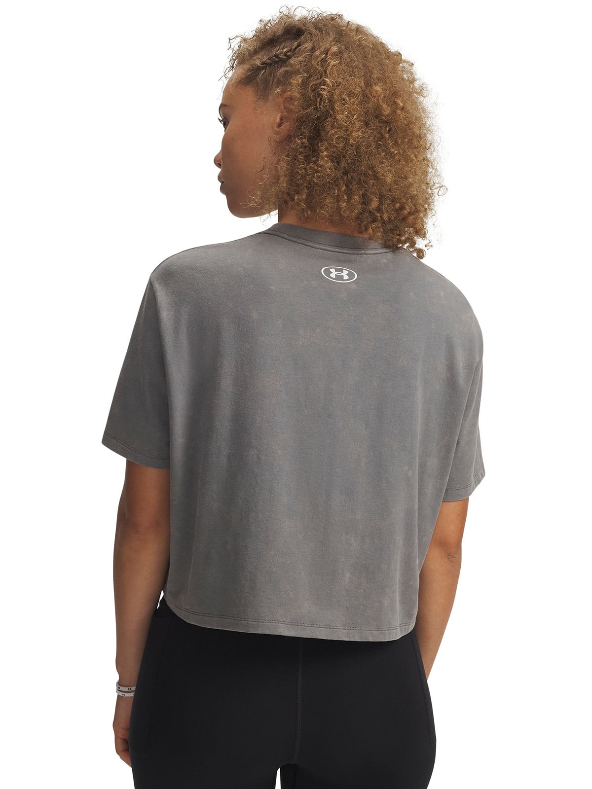 POLERA M/C MUJER RIVAL BOXY WASH VERDE UNDER ARMOUR - 2