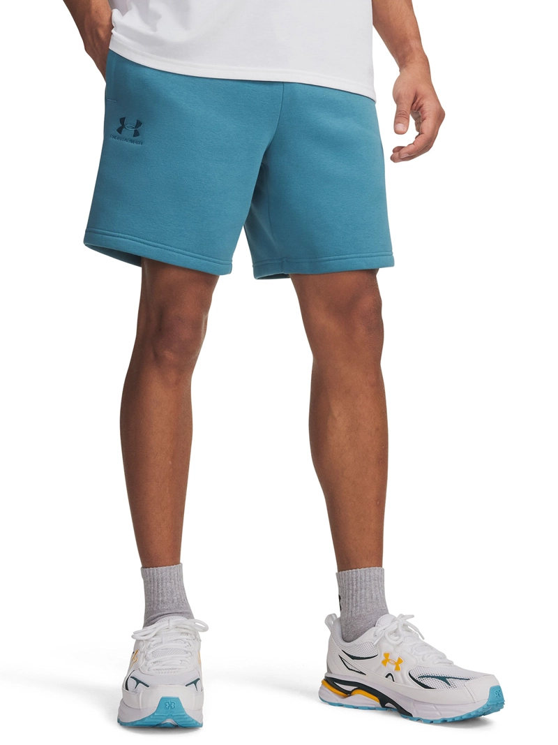 SHORT HOMBRE ICON FLEECE CREW AZUL UNDER ARMOUR - 1