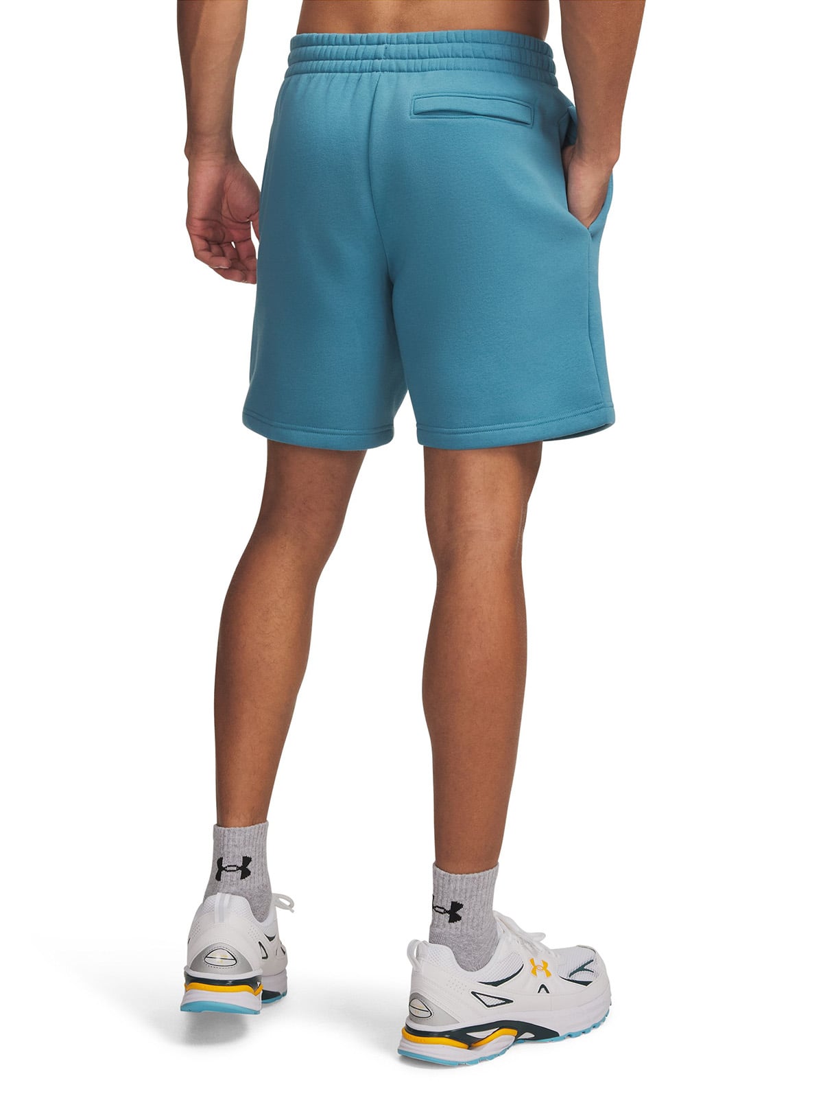 SHORT HOMBRE ICON FLEECE CREW AZUL UNDER ARMOUR - 2
