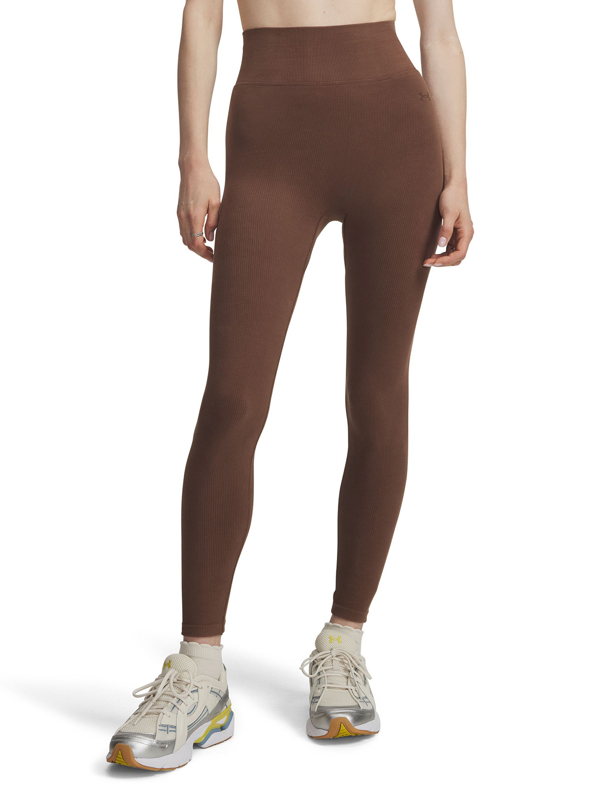 UNDER ARMOUR CALZA MUJER SEAMLESS COTTON LEGGINGS CAFE  UNDER ARMOUR