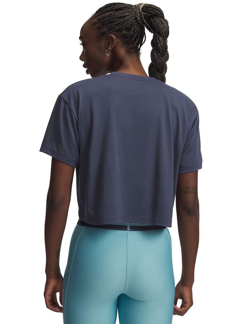POLERA M/C MUJER TECH BRANDED CROP SS POLERA GRIS UNDER ARMOUR - 2