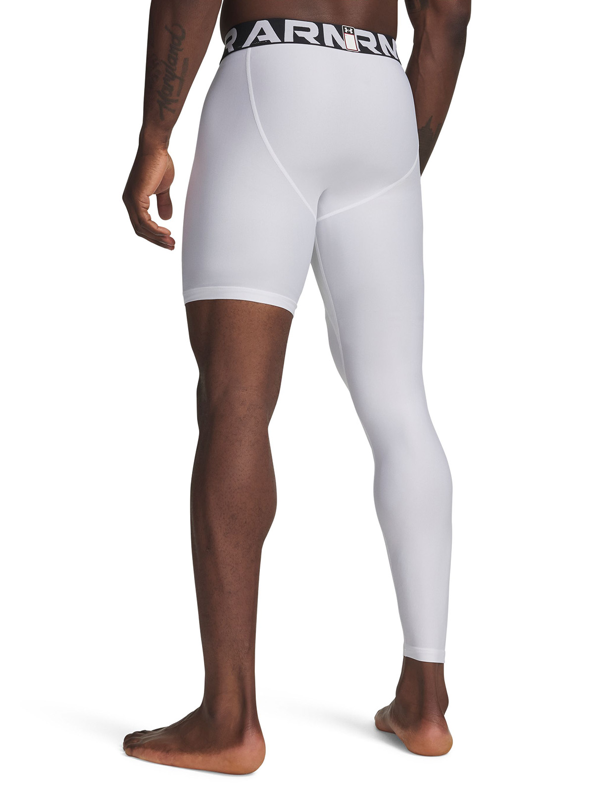 PRIMERA CAPA INFERIOR HOMBRE HEATGEAR ASYMM RIGHT LEGGINGS BLANCO UNDER ARMOUR - 2