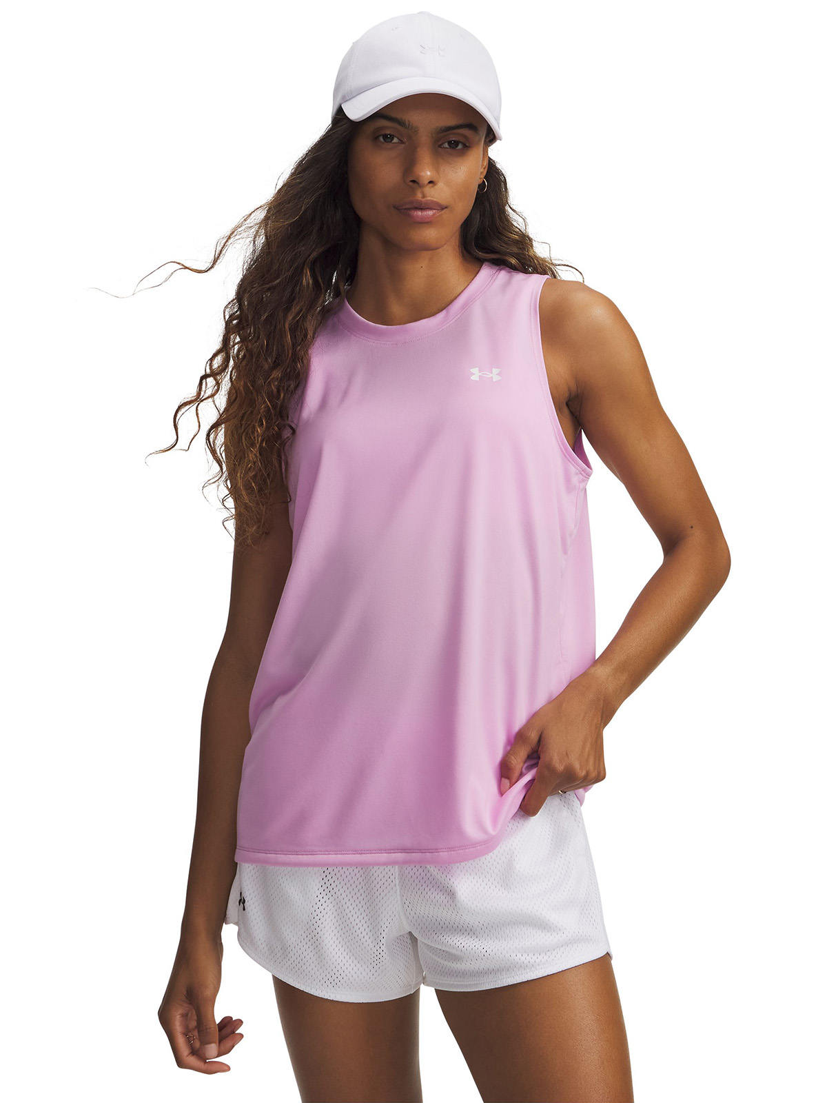 UNDER ARMOUR POLERA S/M MUJER TECH TANK SOLIDS ROSADO UNDER ARMOUR