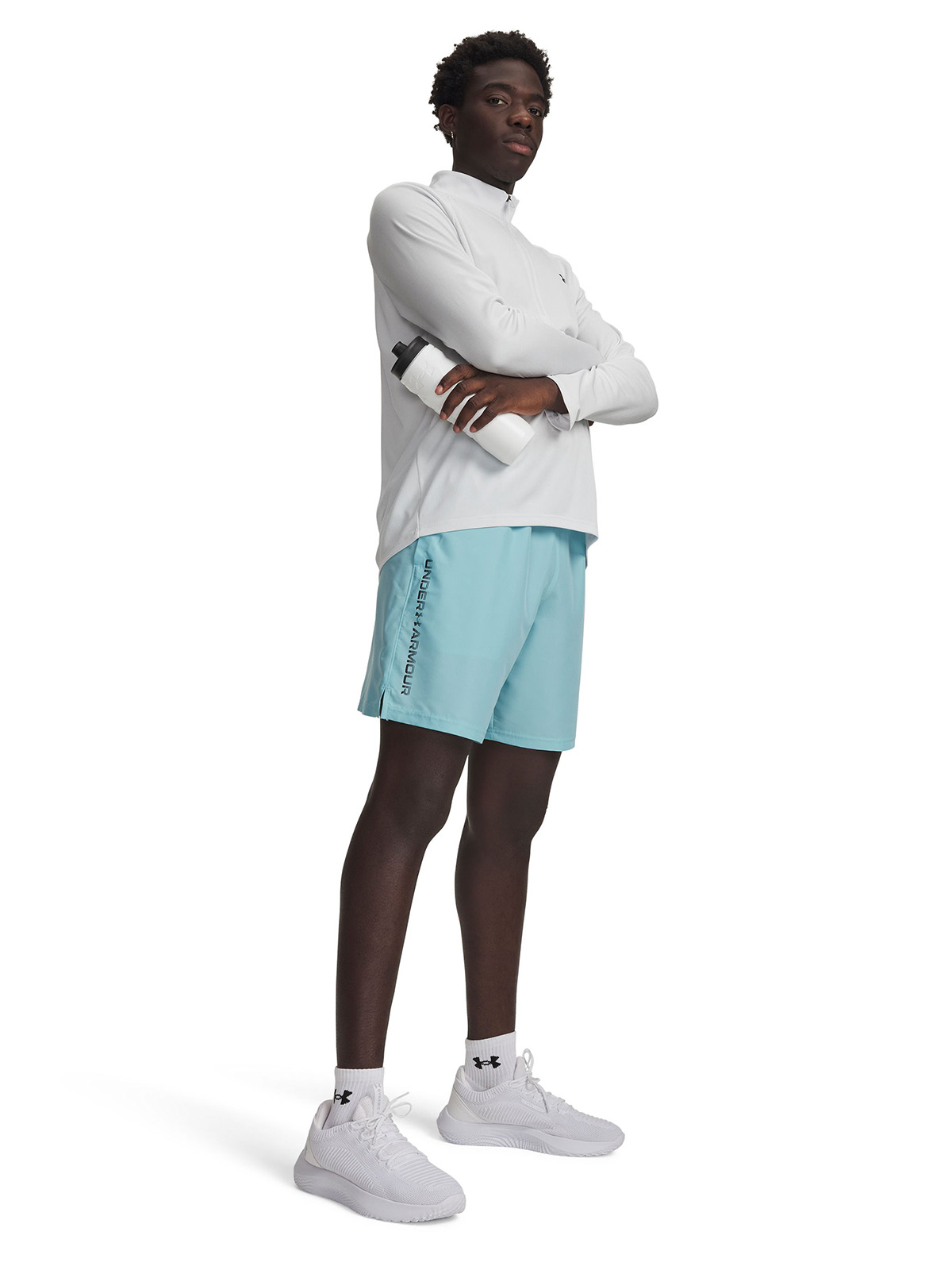 SHORT AZUL HOMBRE TECH WOVEN WORDMARK UNDER ARMOUR - 4