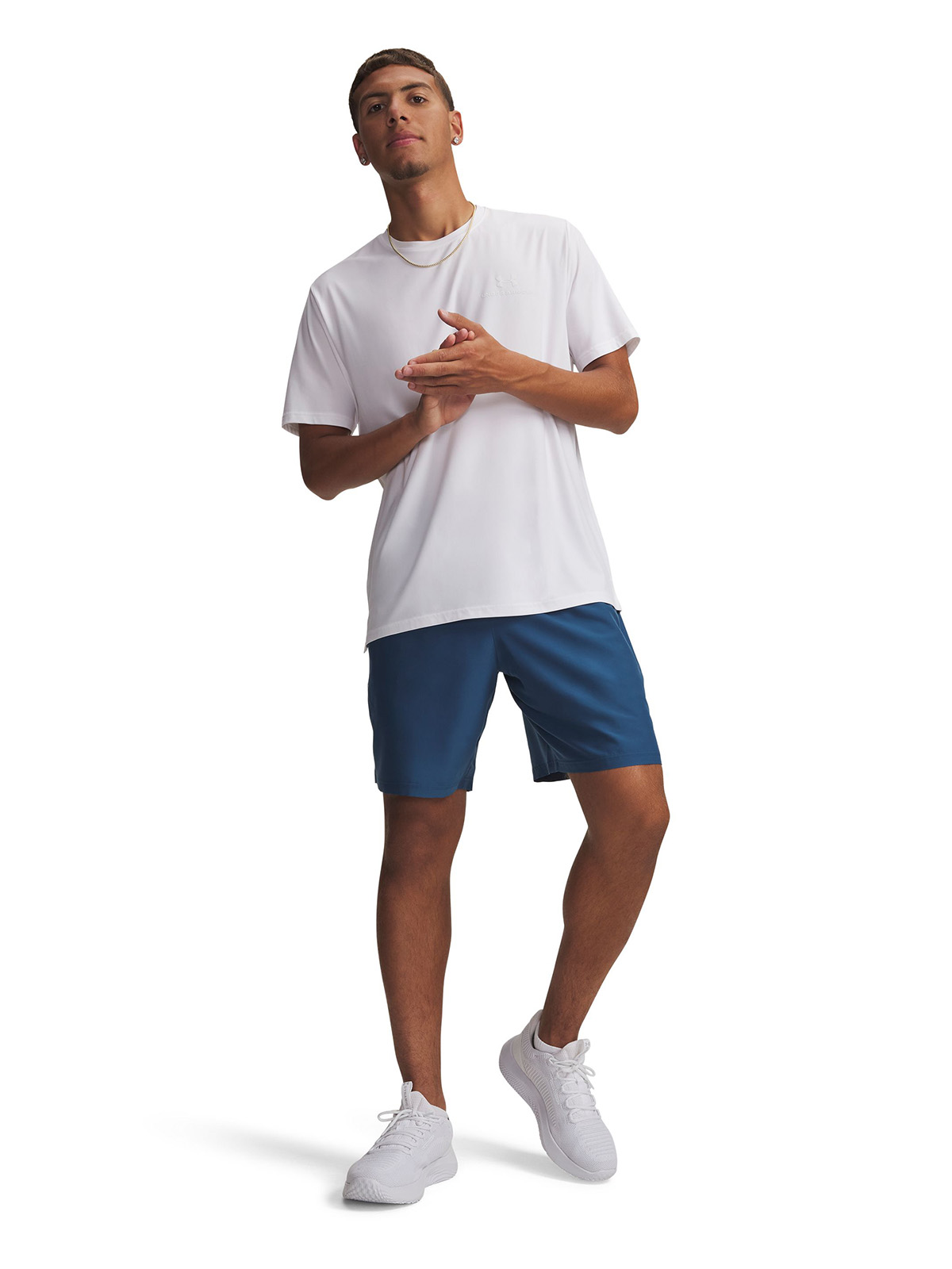 SHORT HOMBRE TECH WOVEN WORDMARK AZUL UNDER ARMOUR - 4