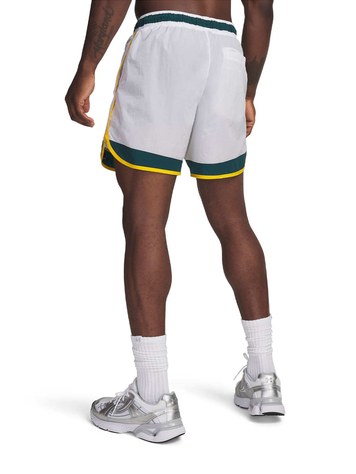 SHORT HOMBRE ICON WOVEN TRACK BLANCO UNDER ARMOUR - 2