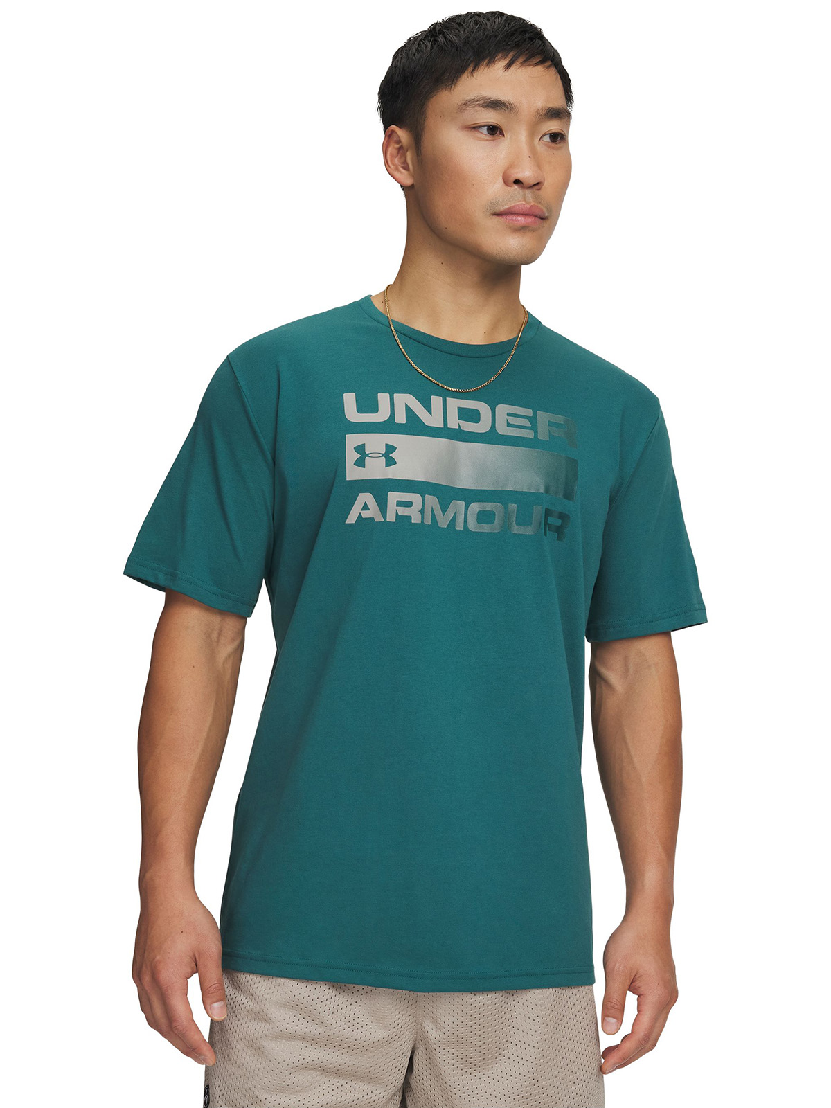 UNDER ARMOUR POLERA M/C HOMBRE TEAM ISSUE WORDMARK POLERA VERDE UNDER ARMOUR