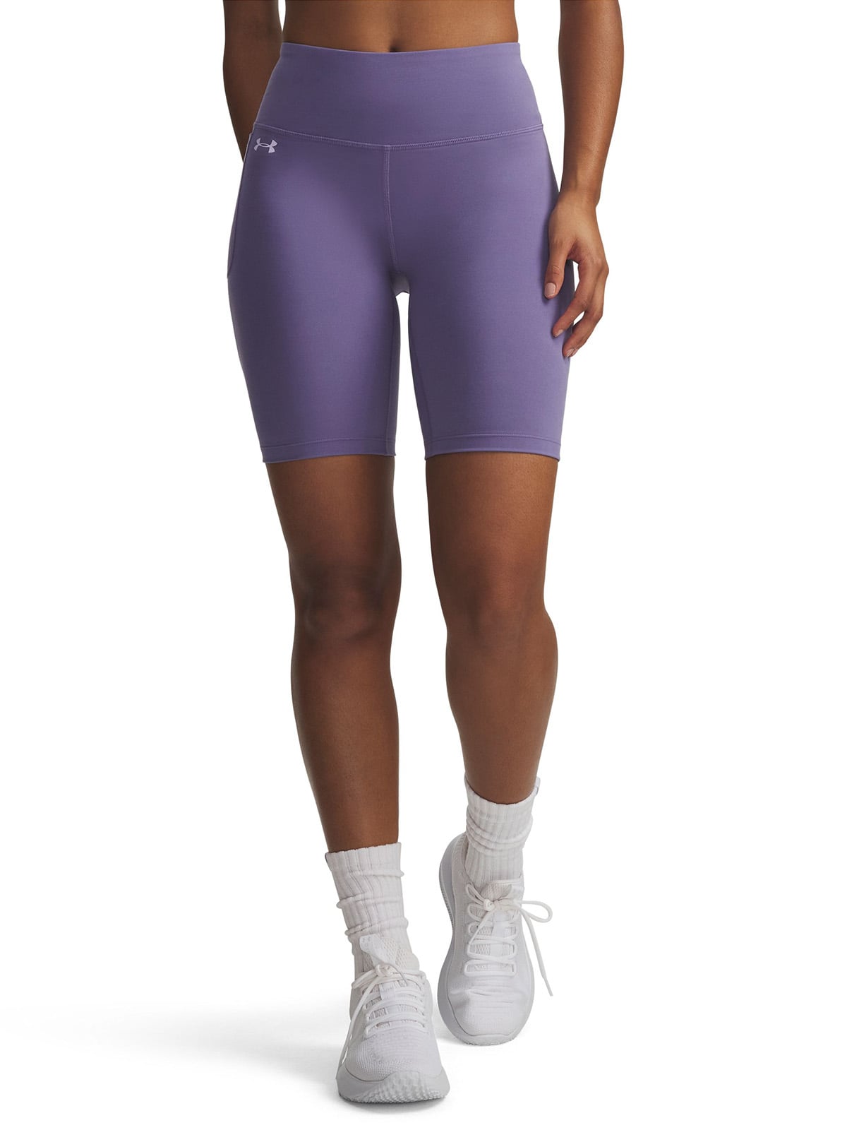 CALZA MUJER MOTION BIKE MORADO UNDER ARMOUR - 1