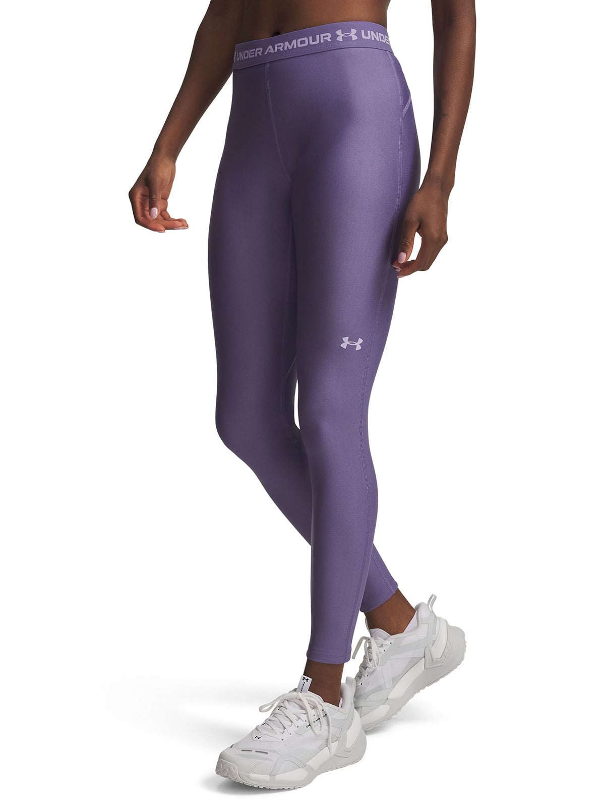 CALZA MUJER HEATGEAR LEGGING MORADO UNDER ARMOUR - 1