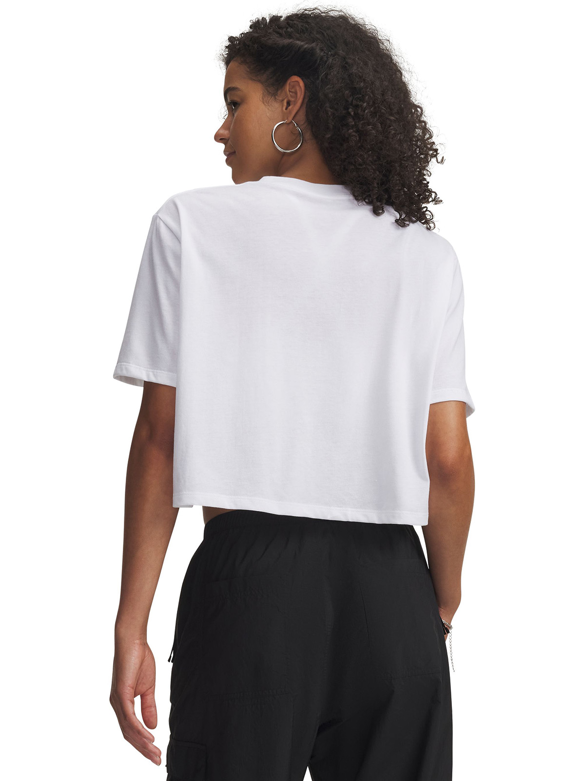 POLERA M/C MUJER W WORDMARK CROP SS POLERA BLANCO UNDER ARMOUR - 2