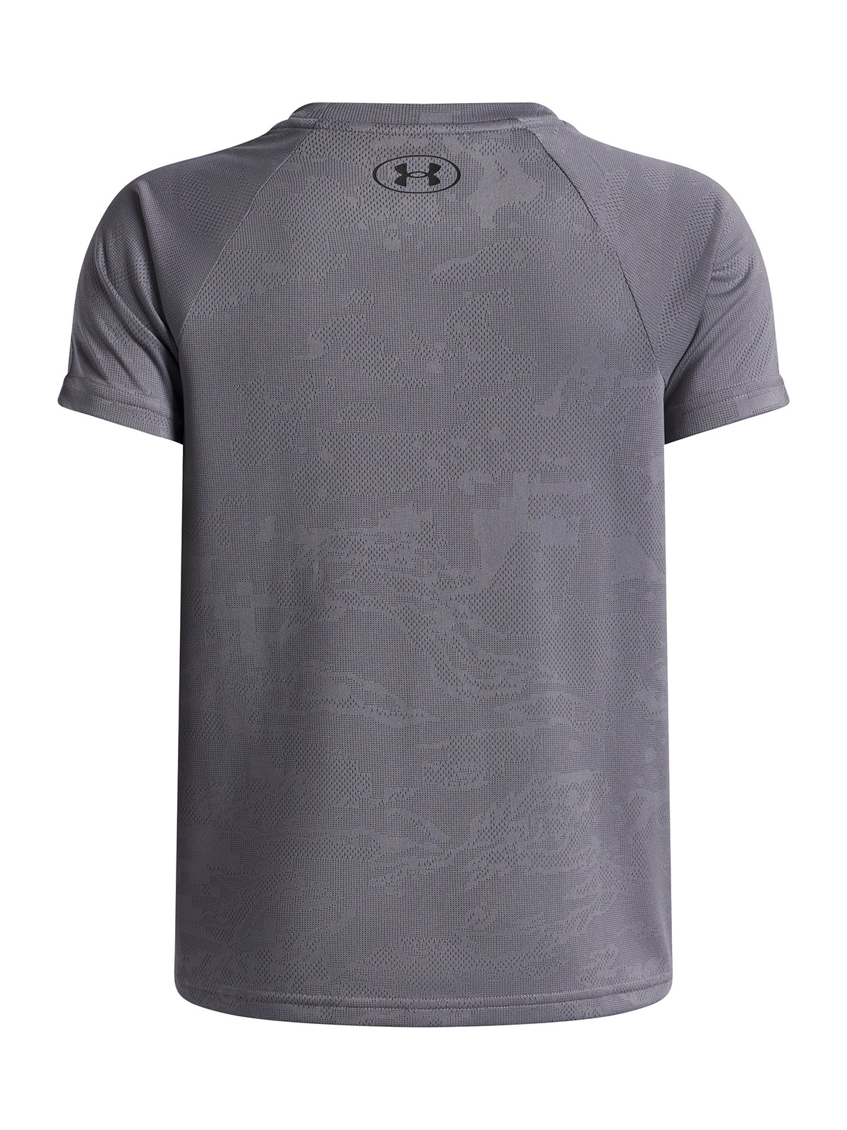 POLERA M/C NIÑO TECH JACQUARD 2.0 GRIS UNDER ARMOUR - 2
