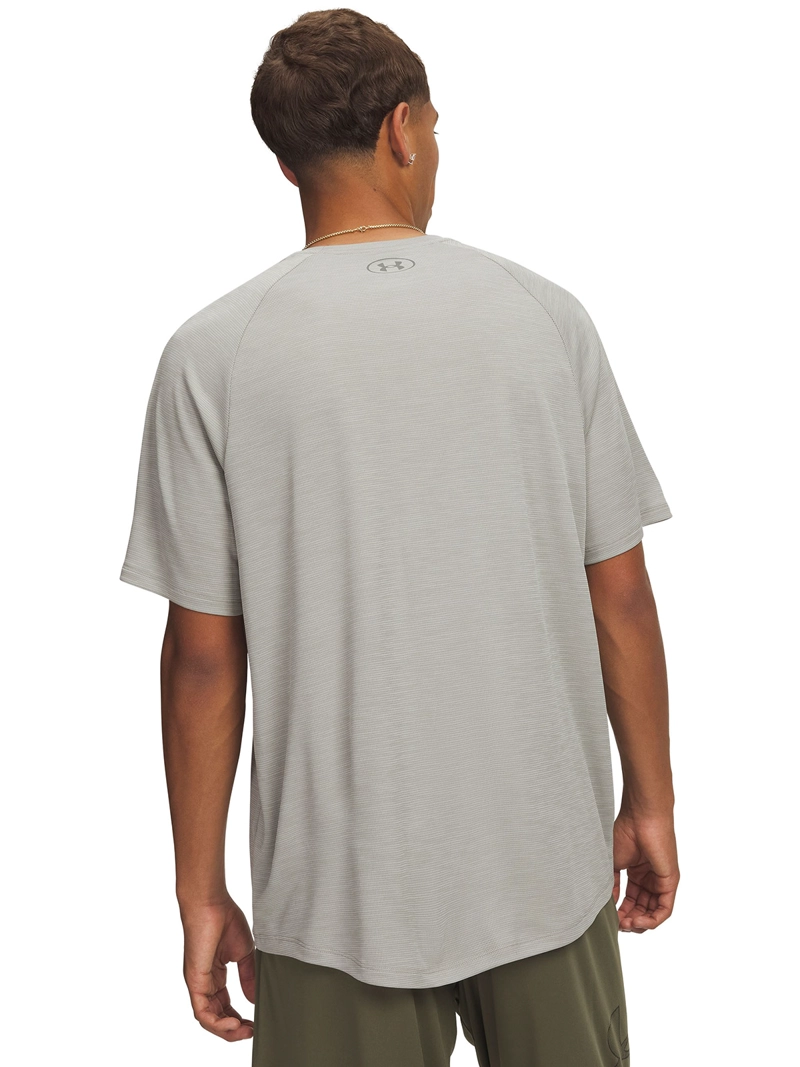 POLERA M/C HOMBRE TECH TEXTURED GRIS CLARO UNDER ARMOUR - 2