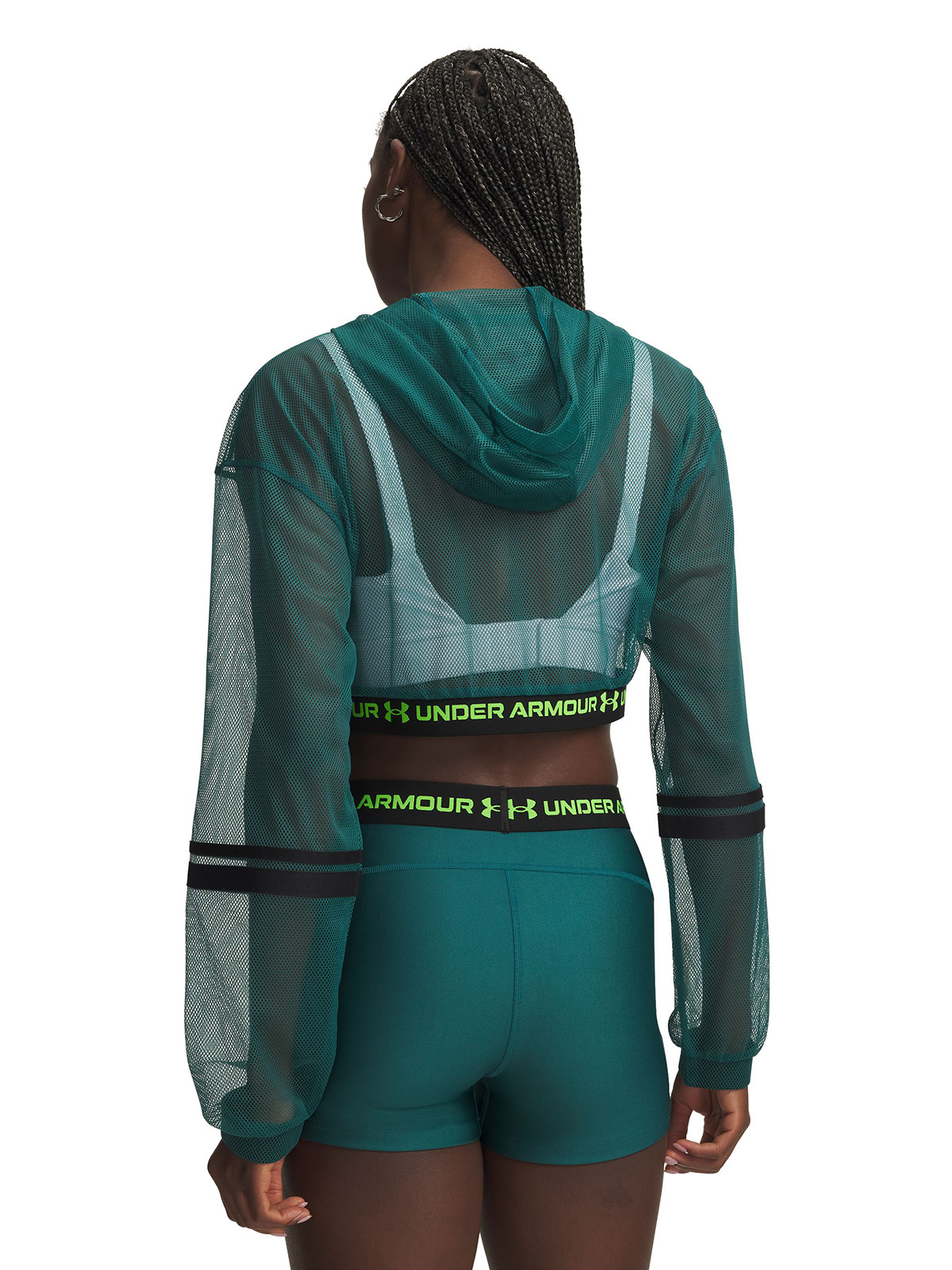 CHAQUETA MUJER HEATGEAR MESH FULL ZIP VERDE UNDER ARMOUR - 2