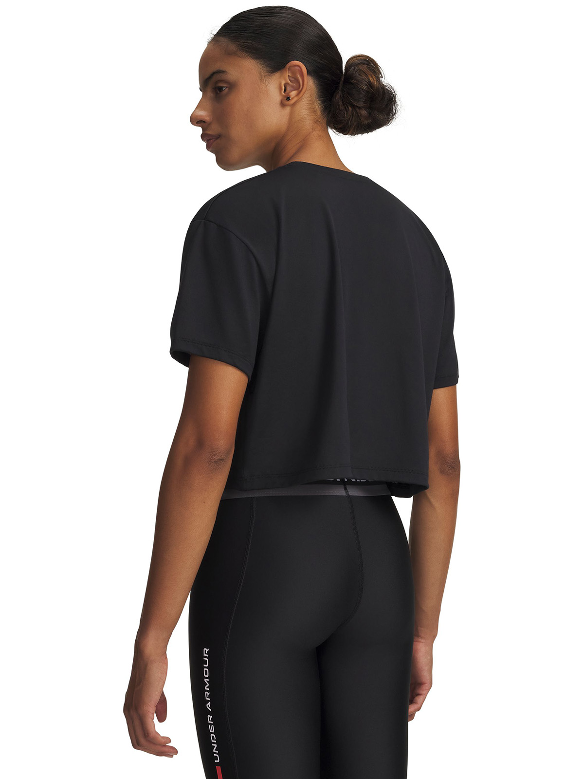 POLERA M/C MUJER TECH BRANDED CROP SS POLERA NEGRO UNDER ARMOUR - 2