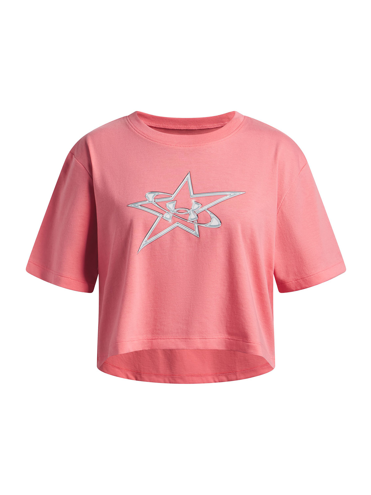 UNDER ARMOUR POLERA M/C NIÑA G LOGO STAR SS ROSADO UNDER ARMOUR