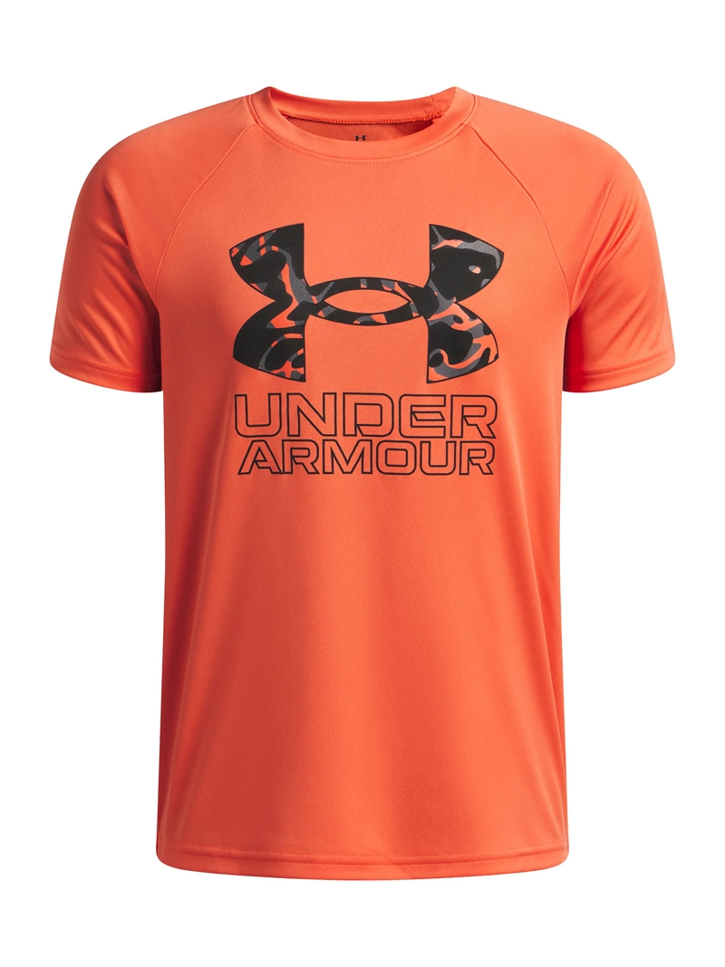 POLERA M/C NIÑO TECH HYBRID PRINT ROJO UNDER ARMOUR - 1