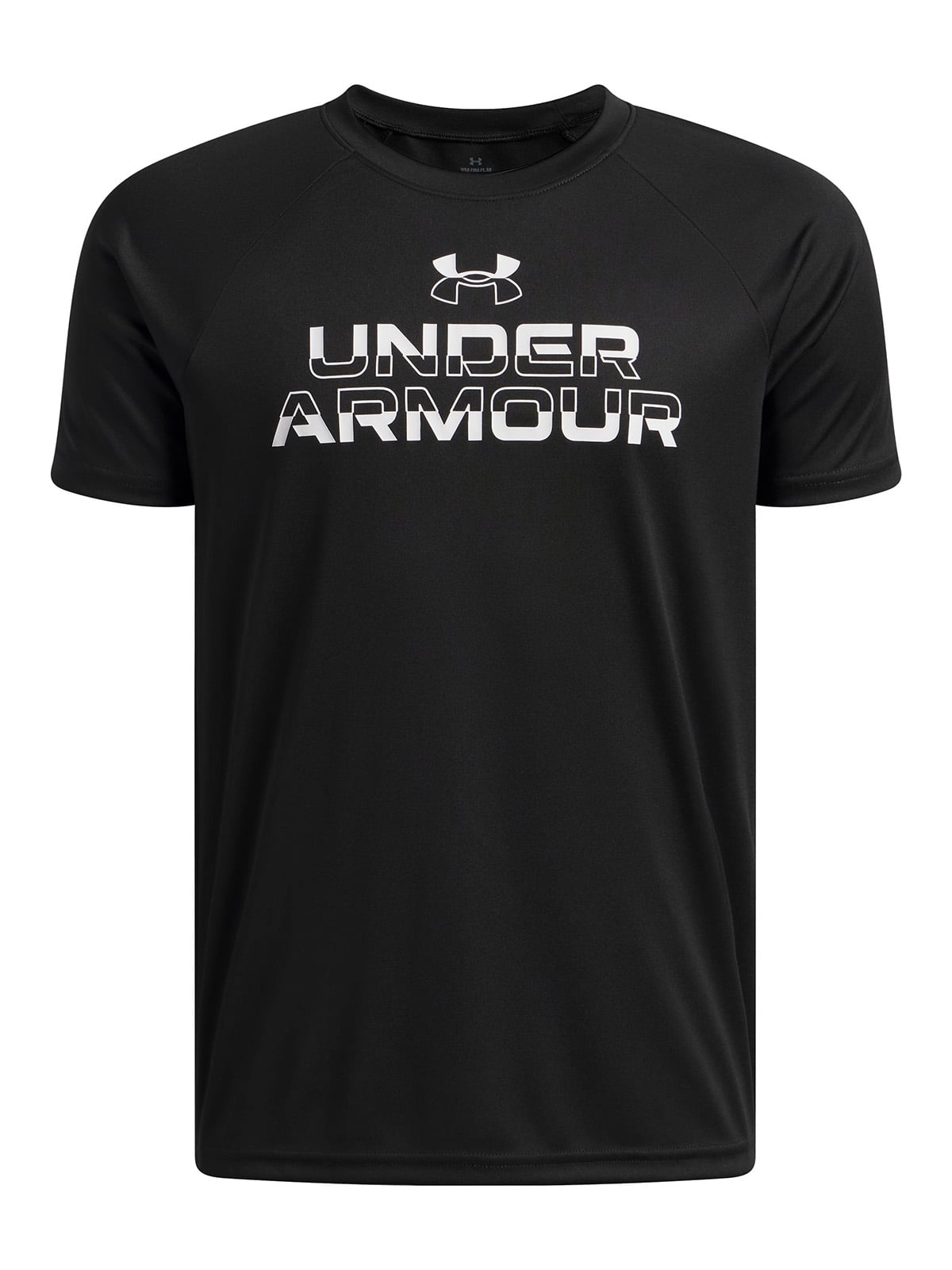POLERA M/C NIÑO TECH SPLIT WORDMARK POLERA NEGRO UNDER ARMOUR - 1