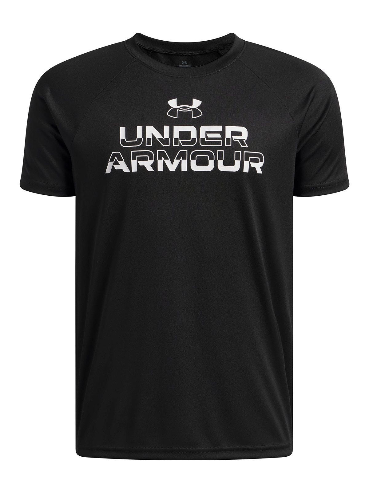 POLERA M/C NIÑO TECH SPLIT WORDMARK POLERA NEGRO UNDER ARMOUR - 1