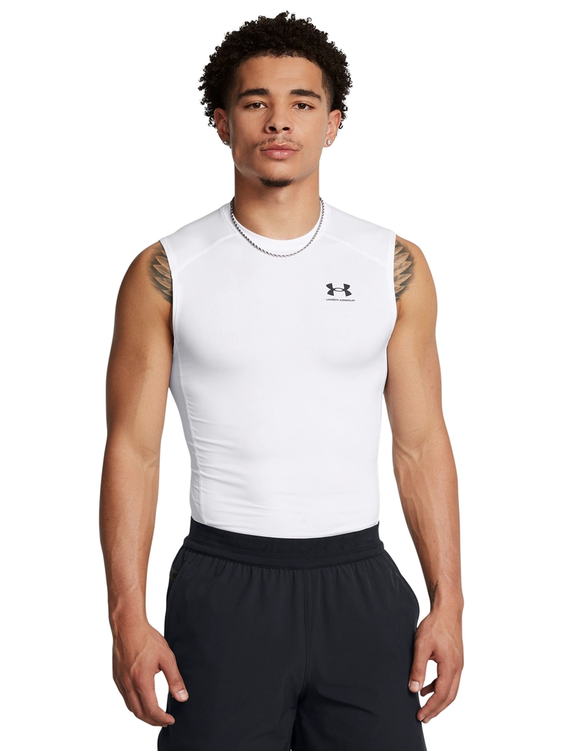 PRIMERA CAPA SUPERIOR HOMBRE HEATGEAR SUPERIOR BLANCO UNDER ARMOUR - 4