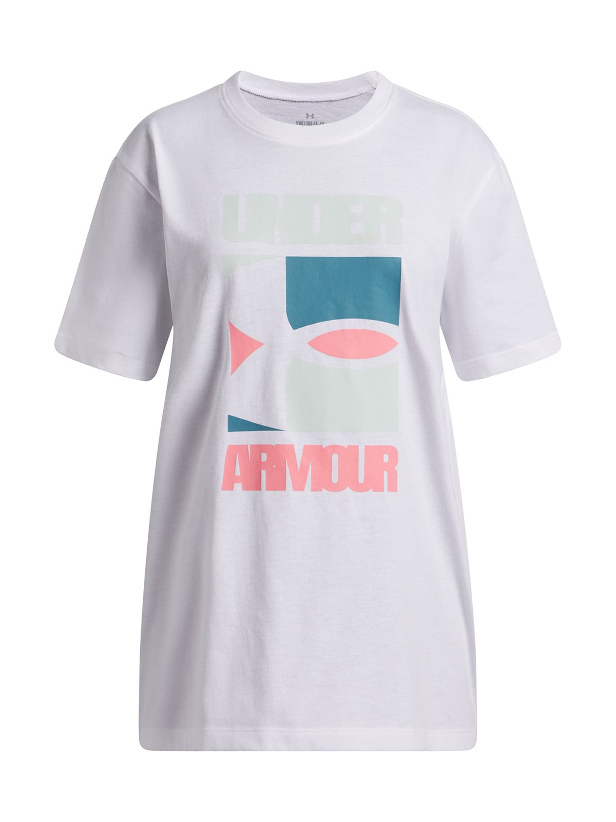 UNDER ARMOUR POLERA M/C NIÑA G BLOCK LOGO OS SS POLERA BLANCO UNDER ARMOUR