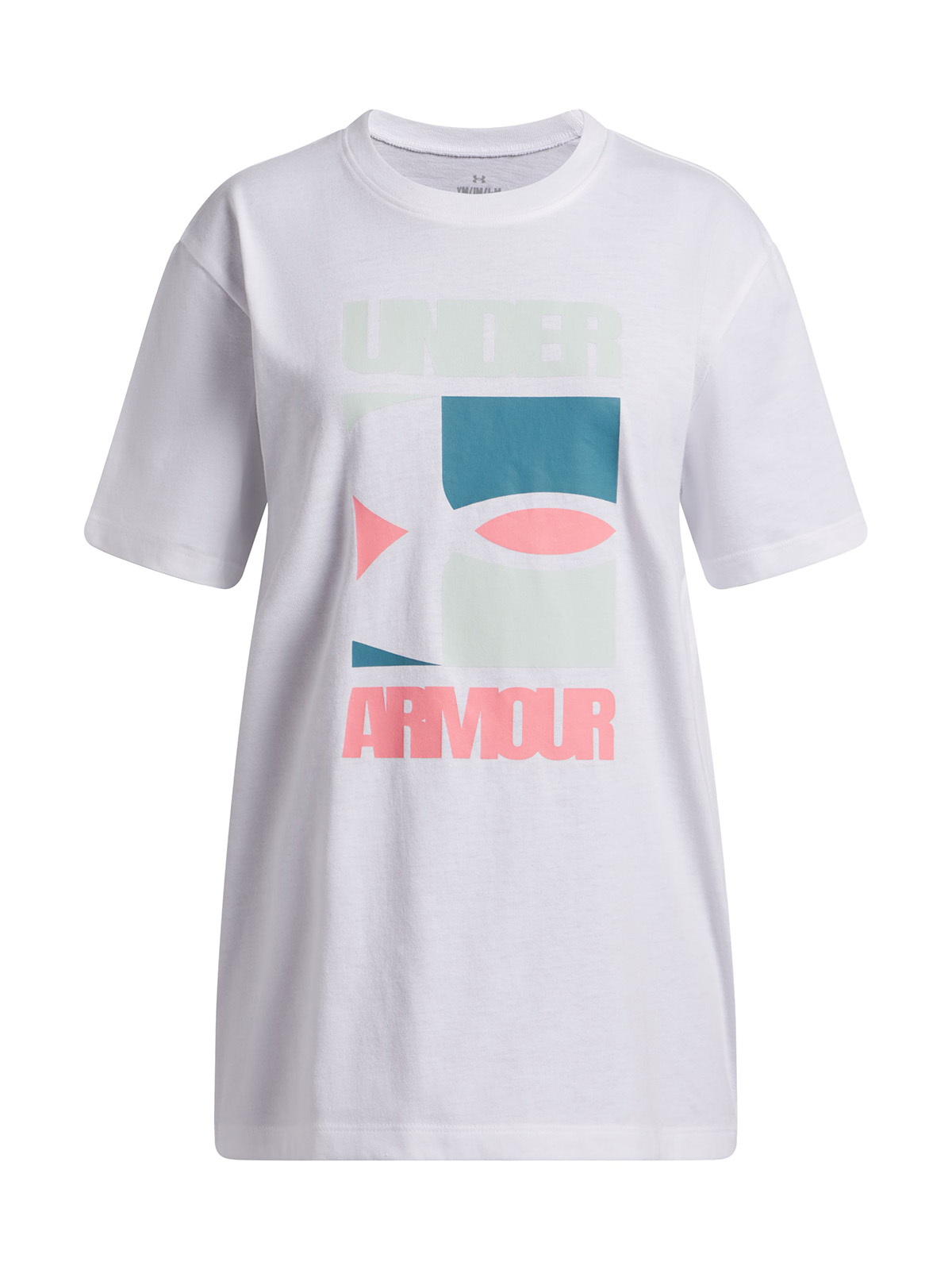 POLERA M/C NIÑA G BLOCK LOGO OS SS POLERA BLANCO UNDER ARMOUR - 1