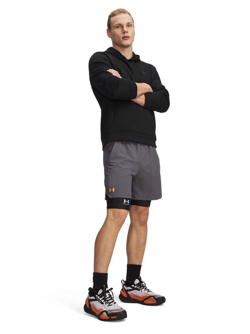 SHORT HOMBRE VANISH WOVEN 6' GRIS UNDER ARMOUR - 4