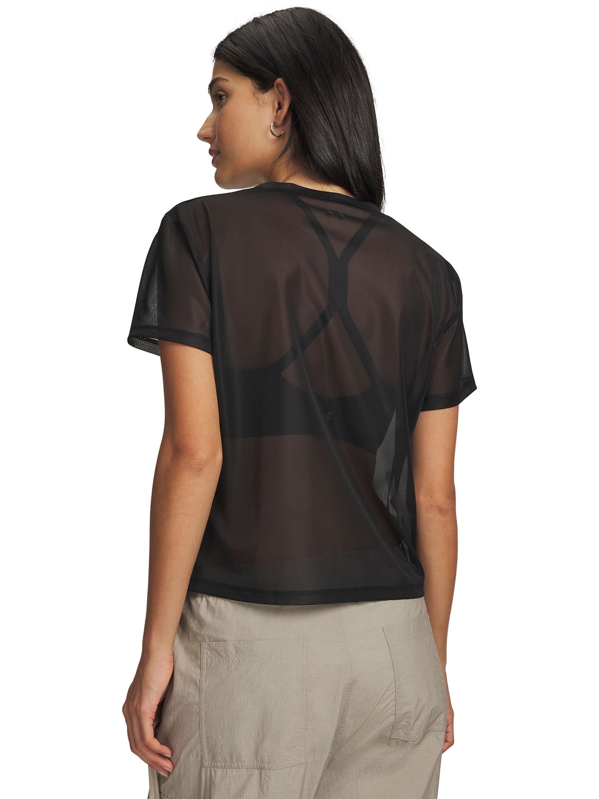 POLERA M/C MUJER MESH NEGRO UNDER ARMOUR - 2