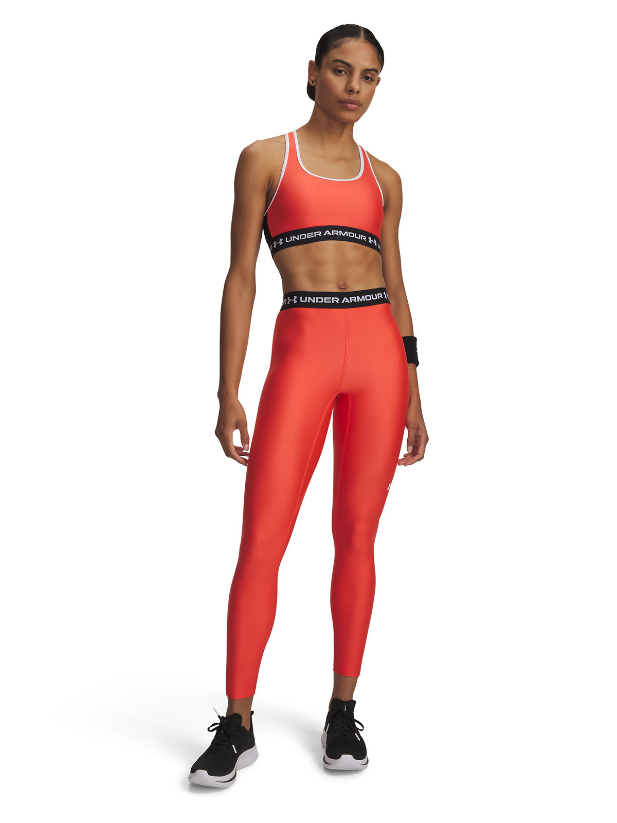 CALZA MUJER HEATGEAR LEGGING ROJO UNDER ARMOUR - 4