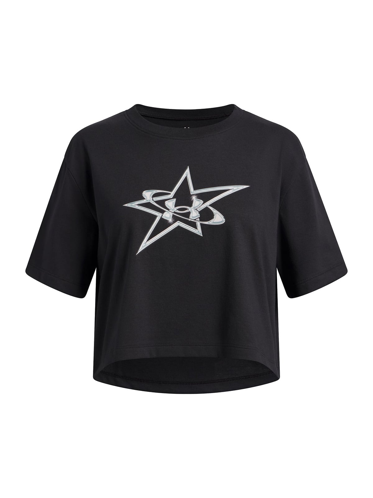 POLERA M/C NIÑA G LOGO STAR SS NEGRO UNDER ARMOUR - 1