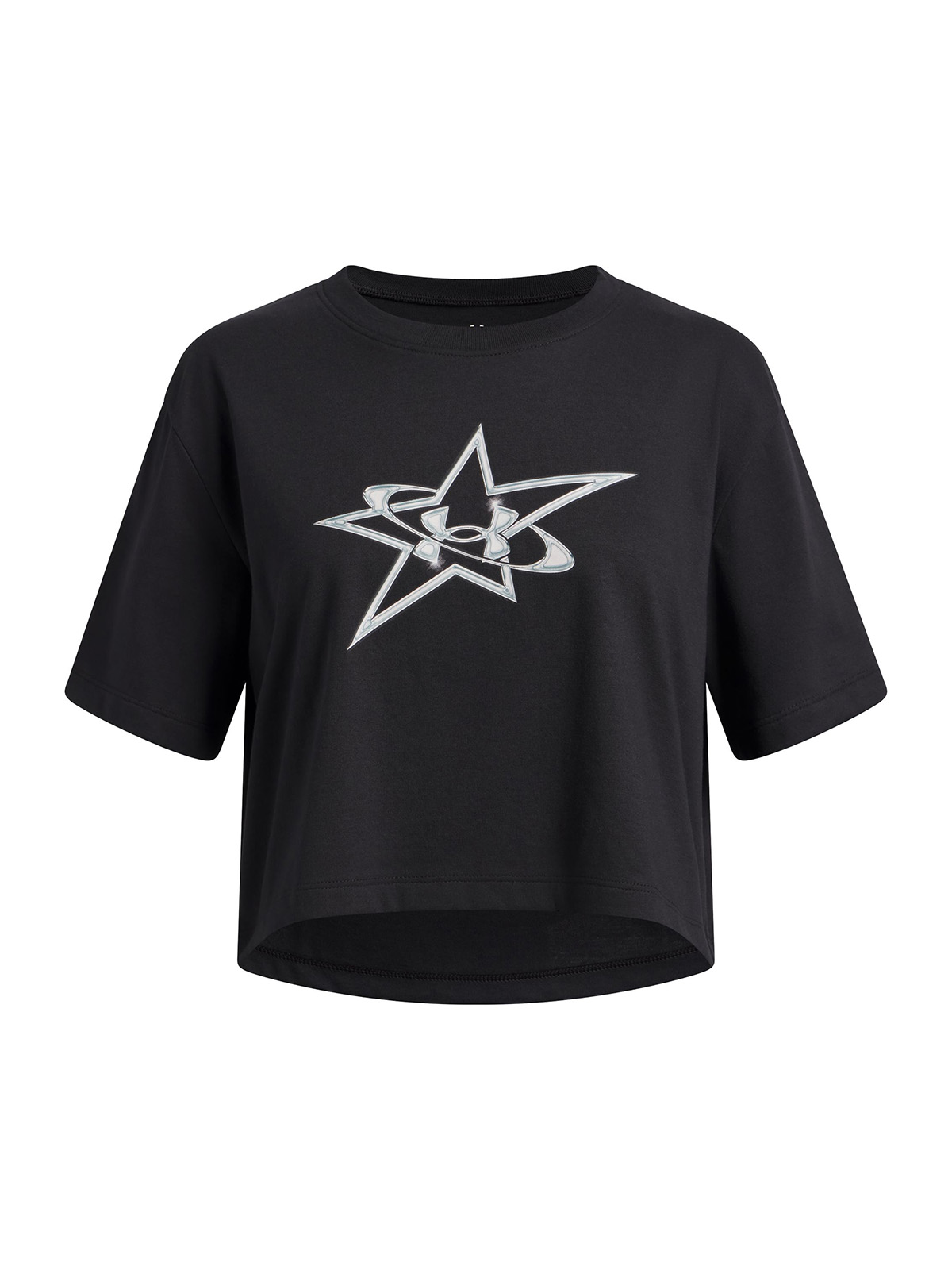POLERA M/C NIÑA G LOGO STAR SS NEGRO UNDER ARMOUR - 1