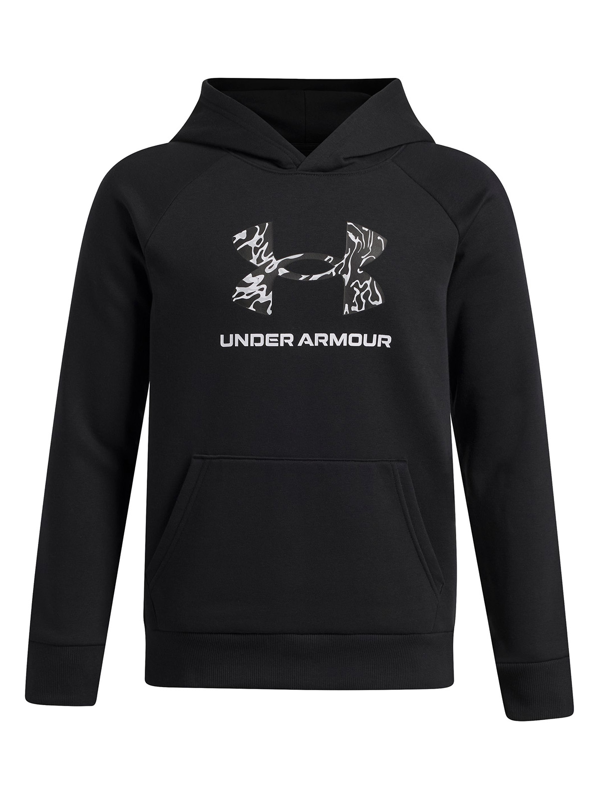 POLERON NIÑO RIVAL FLEECE BIG LOGO PRINT NEGRO UNDER ARMOUR - 1