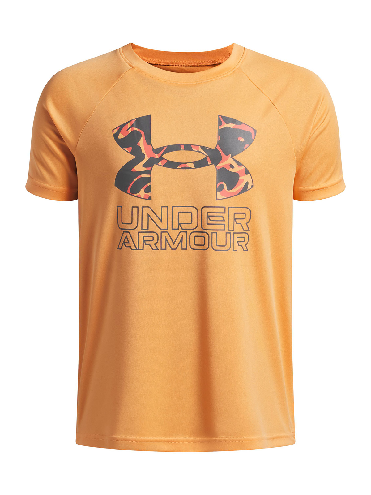 UNDER ARMOUR POLERA M/C NIÑO TECH HYBRID PRINT POLERA NARANJO UNDER ARMOUR