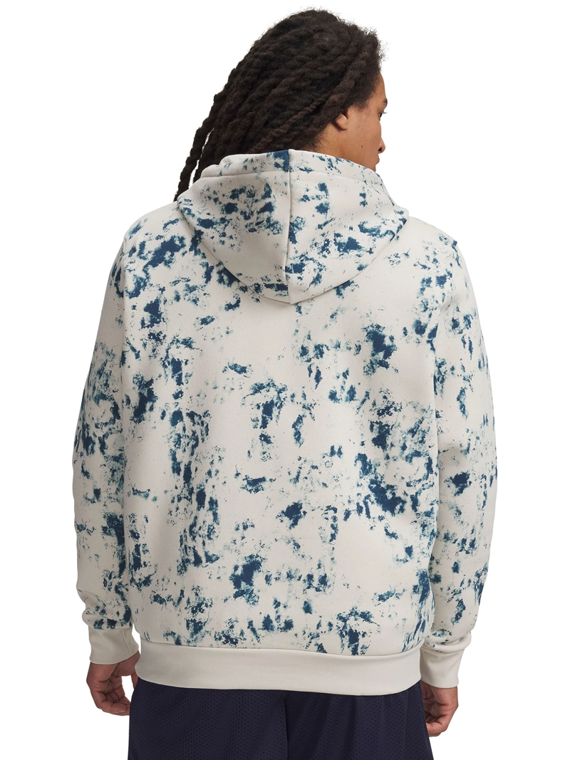 POLERON HOMBRE ICON FLEECE PTED HOODIE BLANCO UNDER ARMOUR - 2