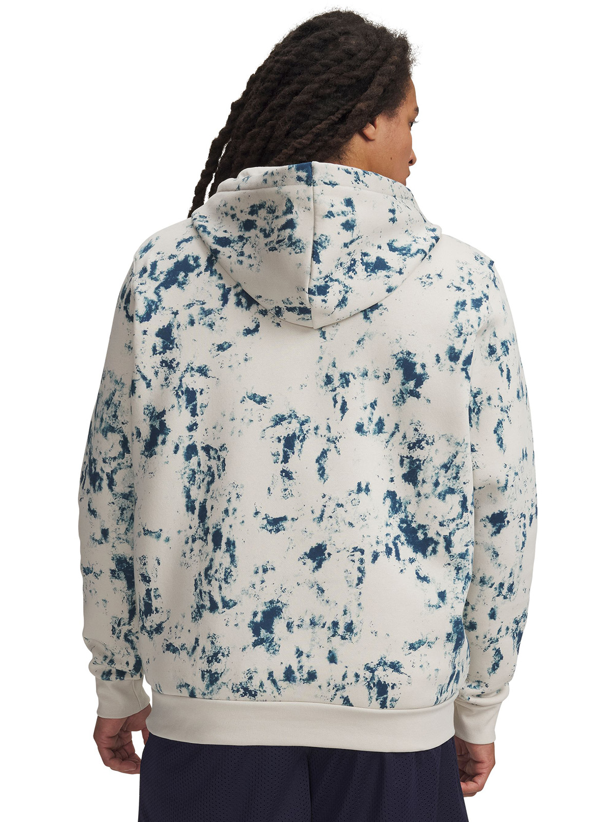POLERON HOMBRE ICON FLEECE PTED HOODIE BLANCO UNDER ARMOUR - 2