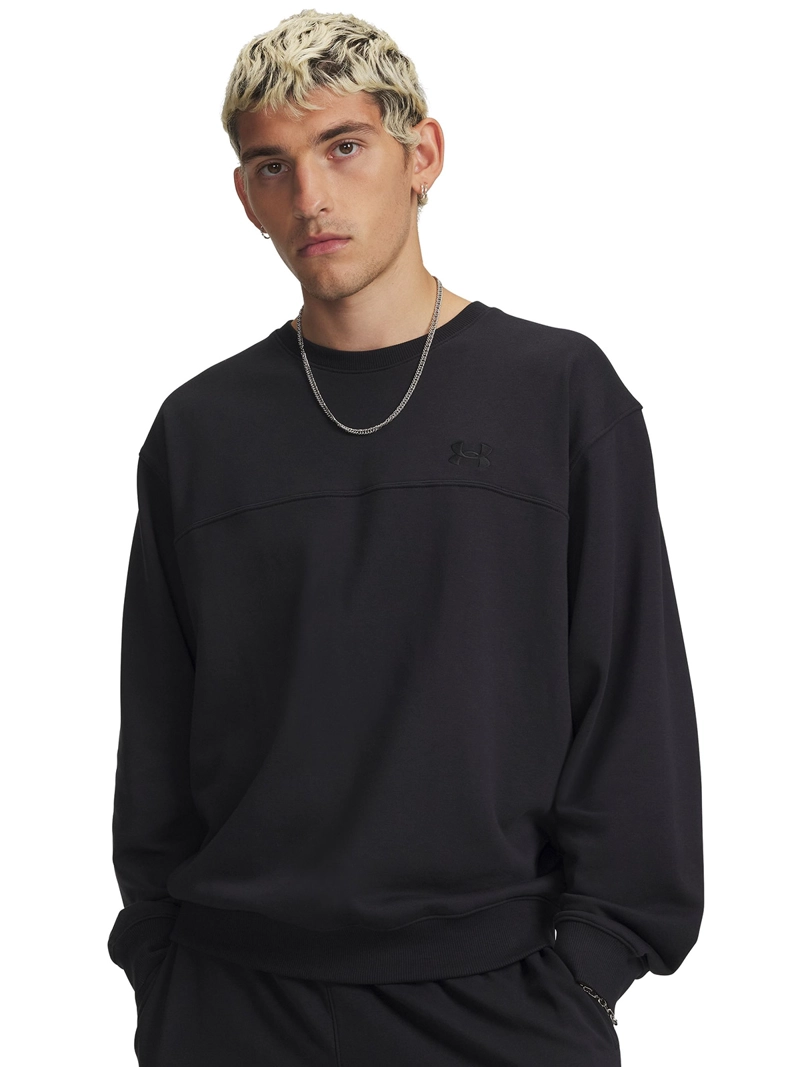 POLERON HOMBRE RIVAL LIGHTWEIGHT CREW NEGRO UNDER ARMOUR - 1