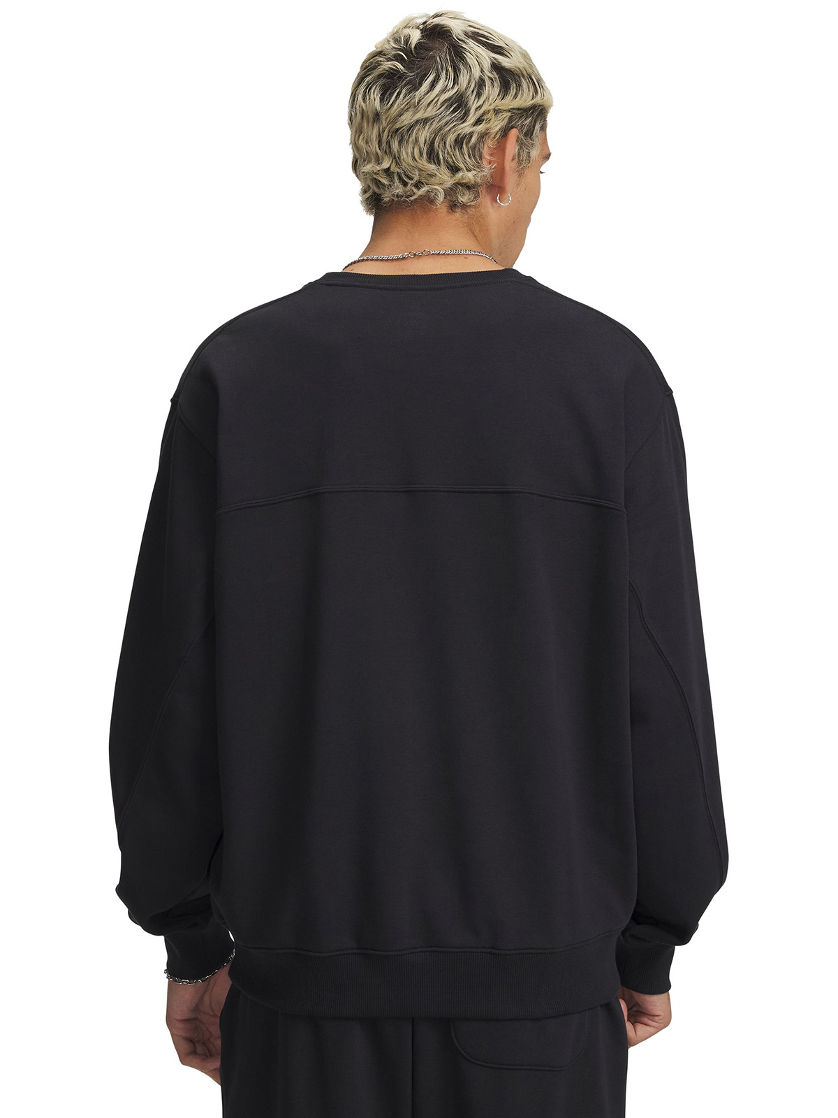 POLERON HOMBRE RIVAL LIGHTWEIGHT CREW NEGRO UNDER ARMOUR - 2