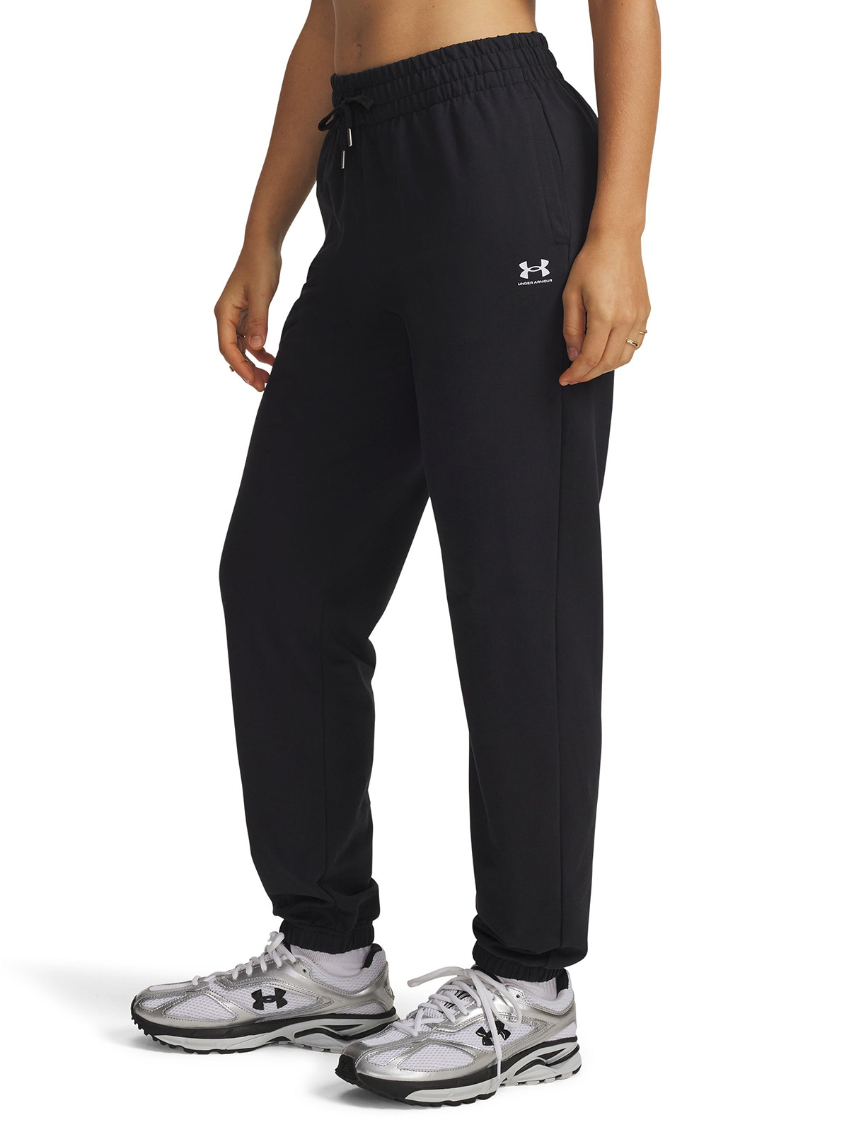 JOGGER MUJER SPORT TERRY NEGRO UNDER ARMOUR - 1