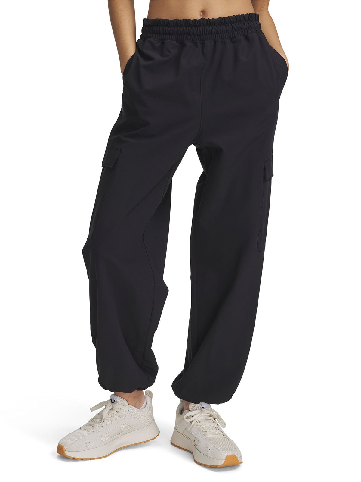 PANTALON MUJER RIVAL STRETCH WOVEN CARGO NEGRO UNDER ARMOUR - 1