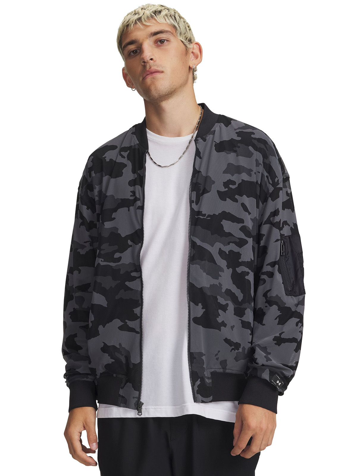 CHAQUETA HOMBRE SU MESH BOMBER NEGRO UNDER ARMOUR - 1