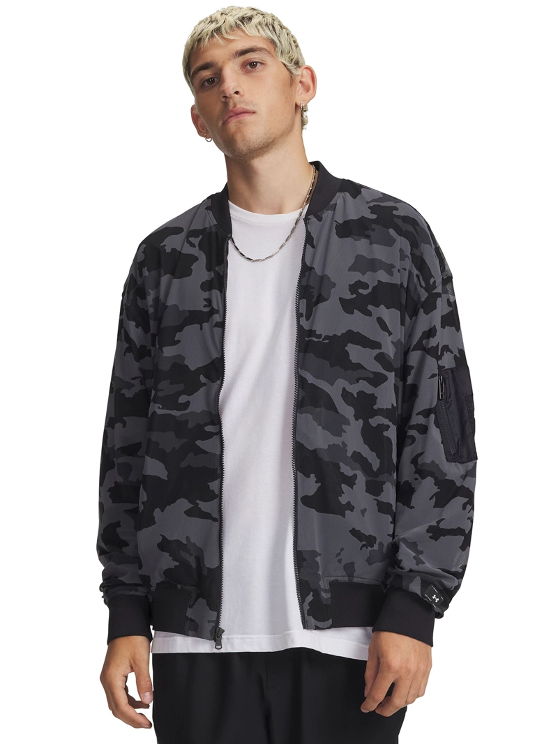 CHAQUETA HOMBRE SU MESH BOMBER NEGRO UNDER ARMOUR - 1