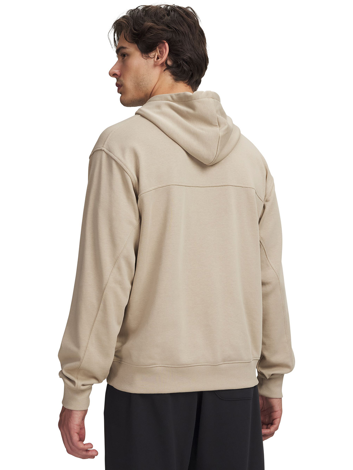 POLERON HOMBRE RIVAL LIGHTWEIGHT HOODIE CAFE  UNDER ARMOUR - 2