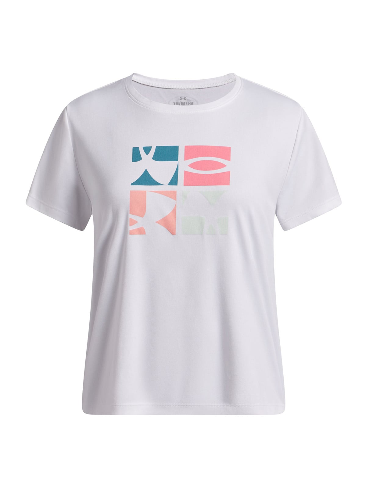 UNDER ARMOUR POLERA M/C NIÑA TECH LOGO GRAPHIC SSC POLERA BLANCA UNDER ARMOUR