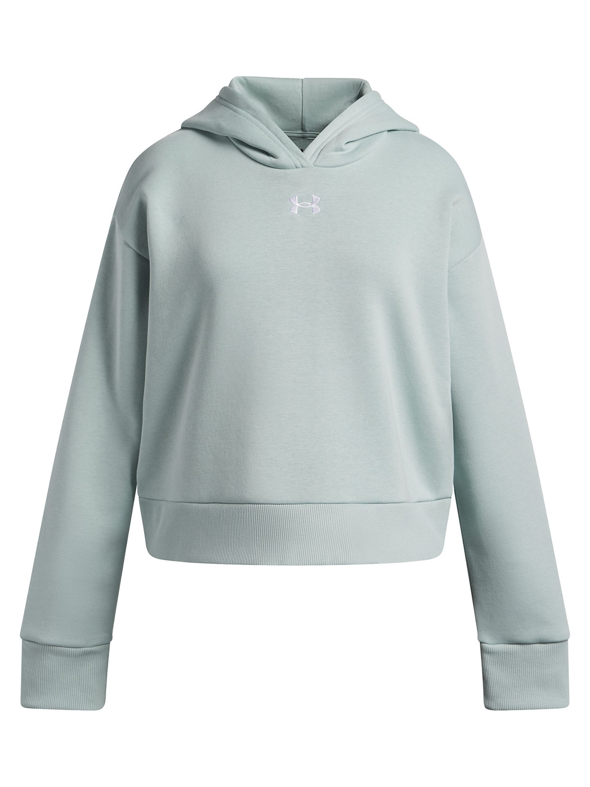 POLERON NIÑA RIVAL FLEECE CROP AZUL UNDER ARMOUR - 1