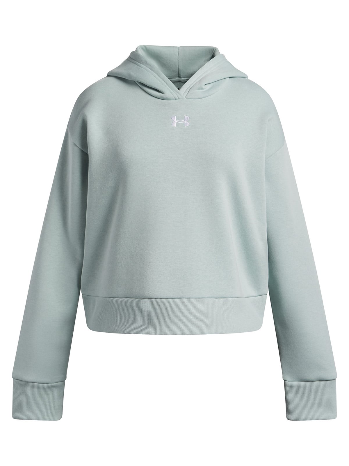 POLERON NIÑA RIVAL FLEECE CROP AZUL UNDER ARMOUR - 1