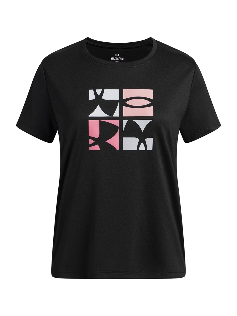 UNDER ARMOUR POLERA M/C NIÑA TECH LOGO GRAPHIC SSC POLERA NEGRO UNDER ARMOUR